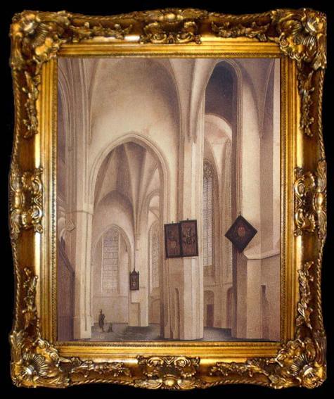 framed  Pieter Jansz Saenredam Church Interior in Utrecht, ta009-2